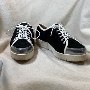 Aquatalia black sneakers. 8.5